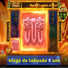 bingo da tabuada 5 ano