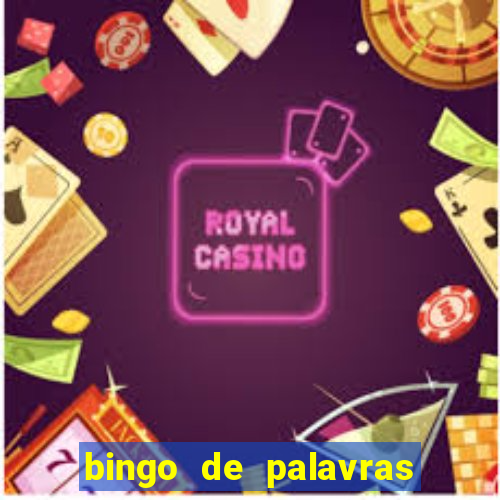 bingo de palavras cha de bebe