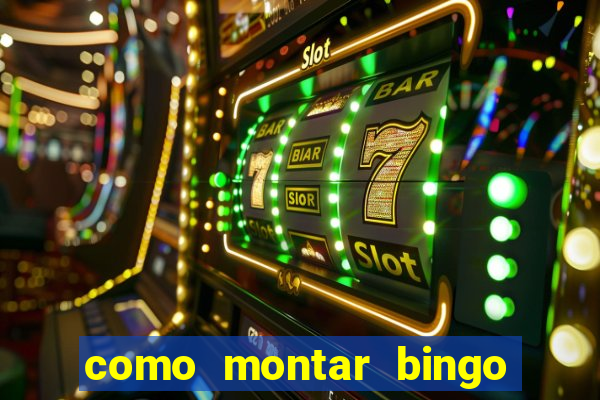 como montar bingo brinquedos toia