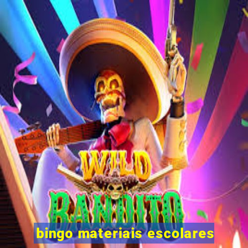 bingo materiais escolares