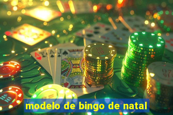 modelo de bingo de natal