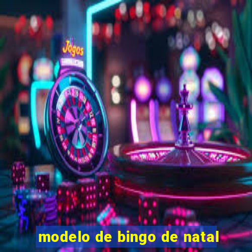 modelo de bingo de natal