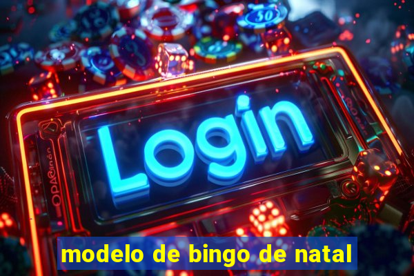 modelo de bingo de natal