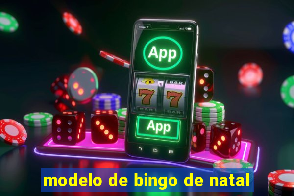 modelo de bingo de natal