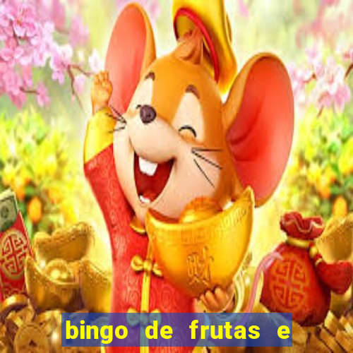 bingo de frutas e legumes para imprimir