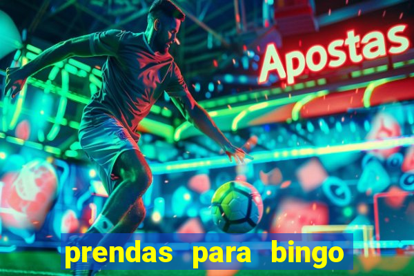 prendas para bingo de natal