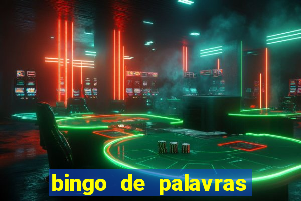 bingo de palavras de natal