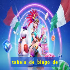 tabela de bingo de 1 a 100