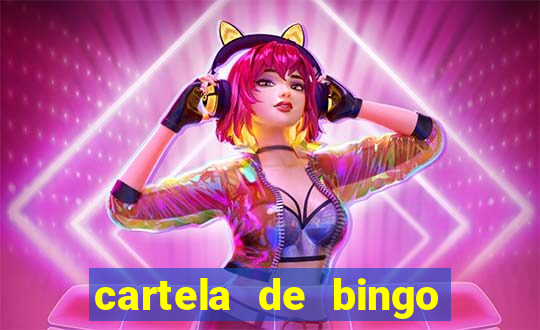 cartela de bingo cha de bebe